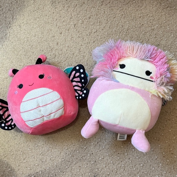 Squishmallows Pink and White Stuffed Animals - Picture 1 of 7